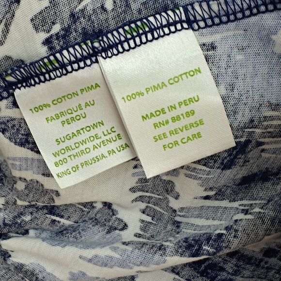 Lilly Pulitzer Hampton Tank Dress Size XL Resort Navy Beach Bathers Flamingos - Picture 8 of 9